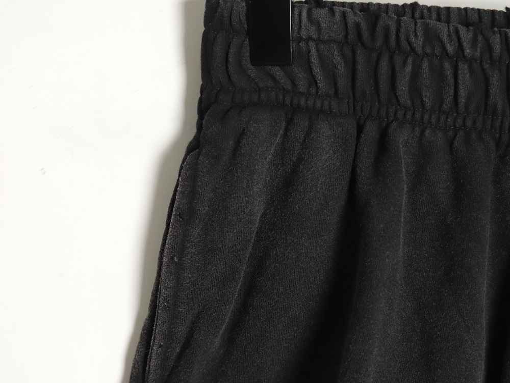 Balenciaga 23SS washed double B embroidered shorts