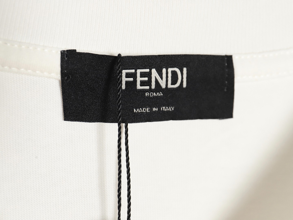 Fendi 24ss double F letter hand-painted gradient short-sleeved T-shirt