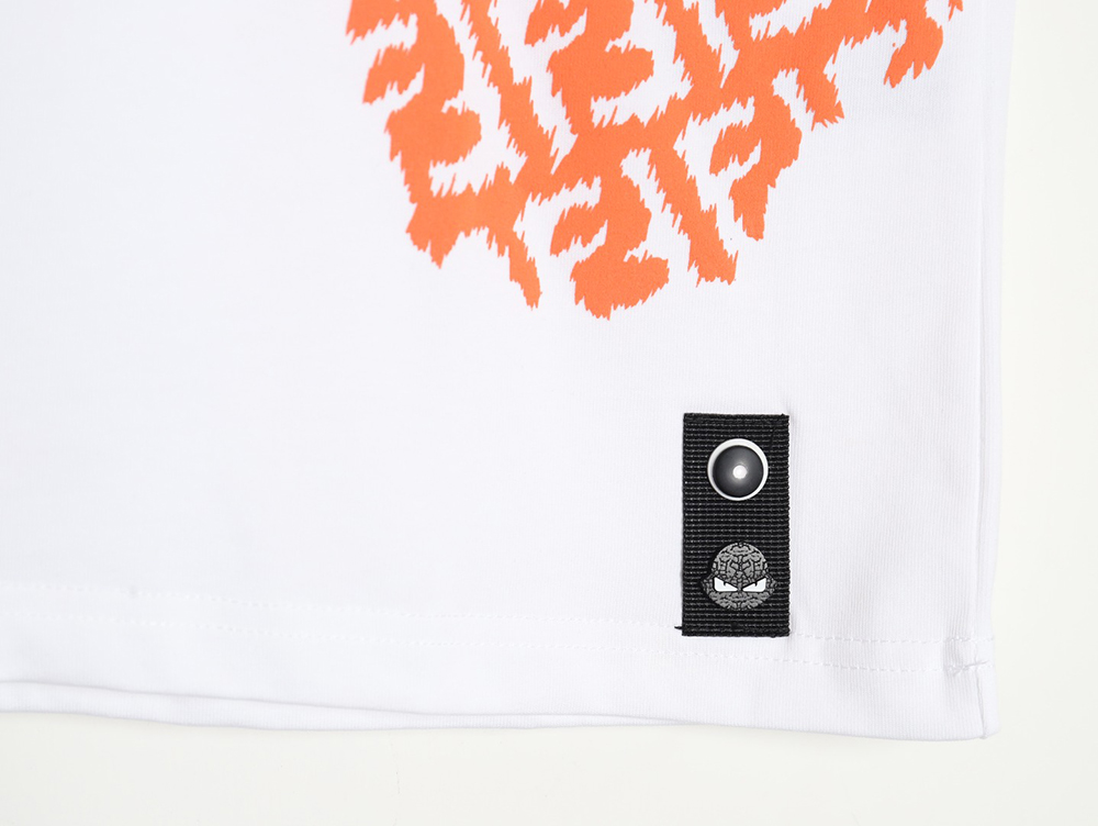 Fendi 24SS double F irregular ink-splashed print short-sleeved T-shirt