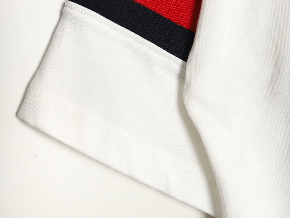 Gucci 23SS short-sleeved POLO shirt with webbing sleeves