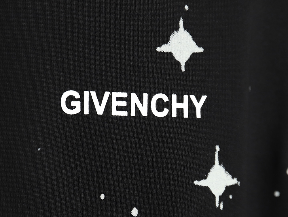 Givenchy star and letter print short sleeves_TSK1