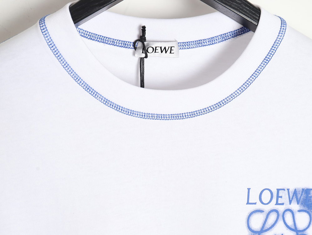 Loewe 24ss stitching rendering letter logo short sleeve
