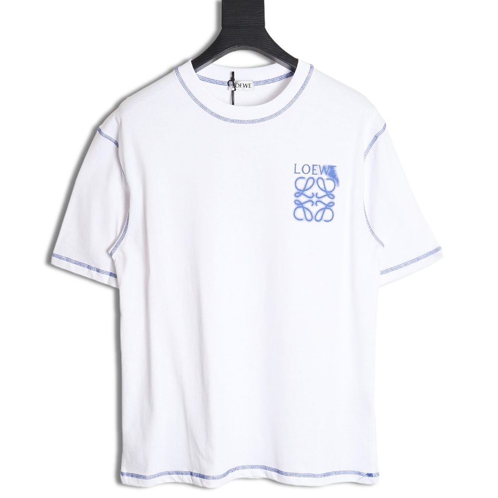 Loewe 24ss stitching rendering letter logo short sleeve