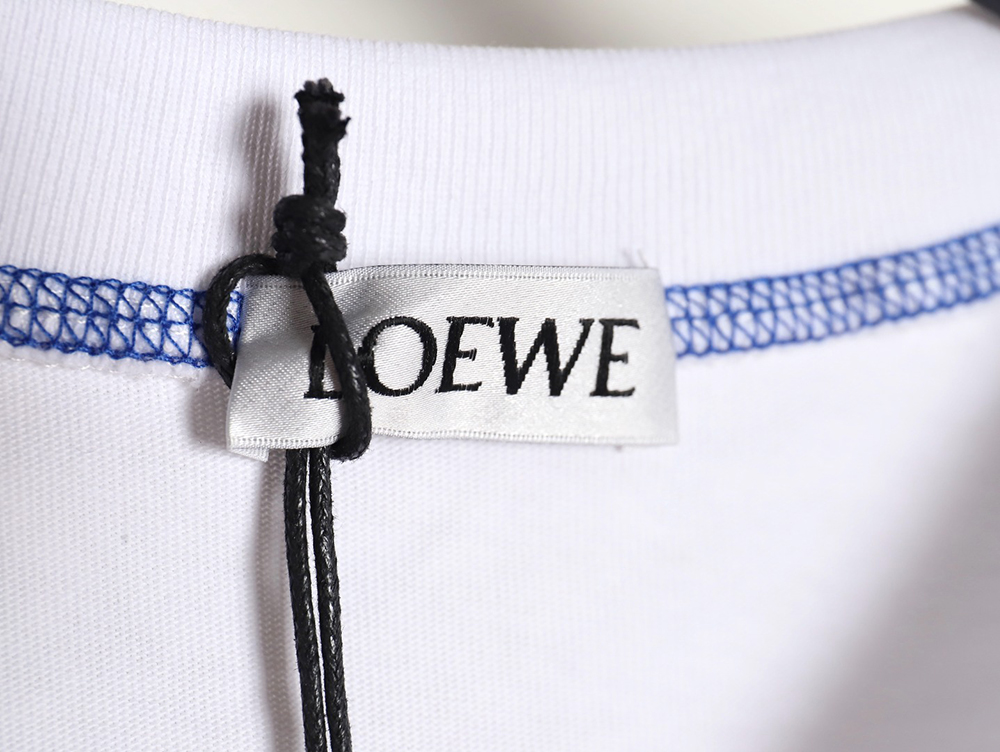 Loewe 24ss stitching rendering letter logo short sleeve