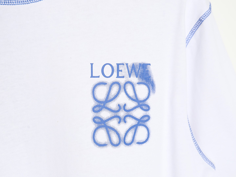 Loewe 24ss stitching rendering letter logo short sleeve