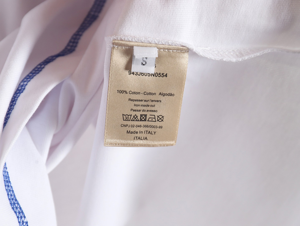 Loewe 24ss stitching rendering letter logo short sleeve