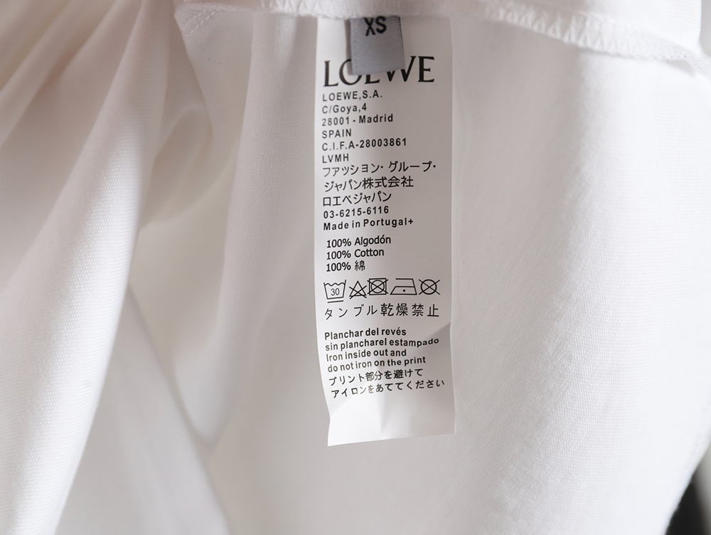 Loewe 24ss Dragon Year Limited Edition Logo Embroidered Short Sleeve T-shirt