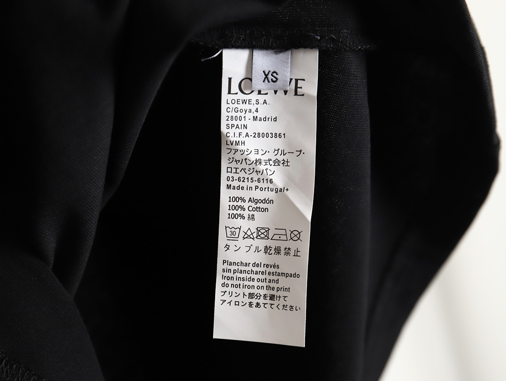 Loewe 24ss Dragon Year Limited Edition Logo Embroidered Short Sleeve T-shirt_TSK1