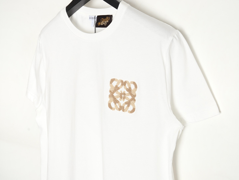 Loewe 24SS wool embroidered short-sleeved T-shirt