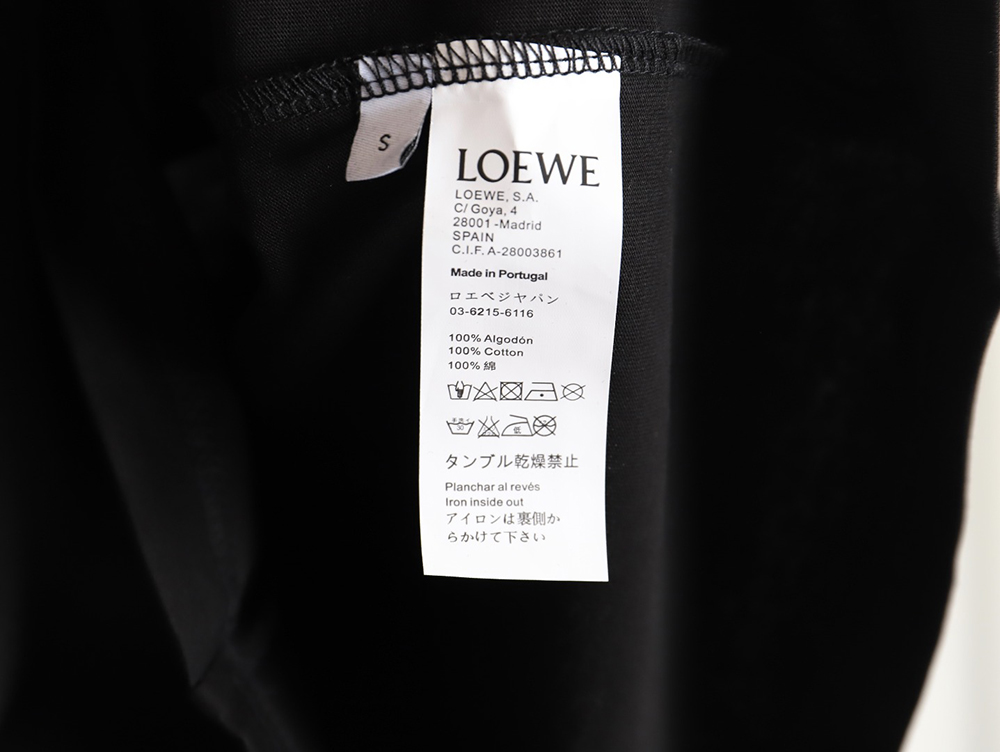 Loewe 24SS wool embroidered short-sleeved T-shirt_TSK1