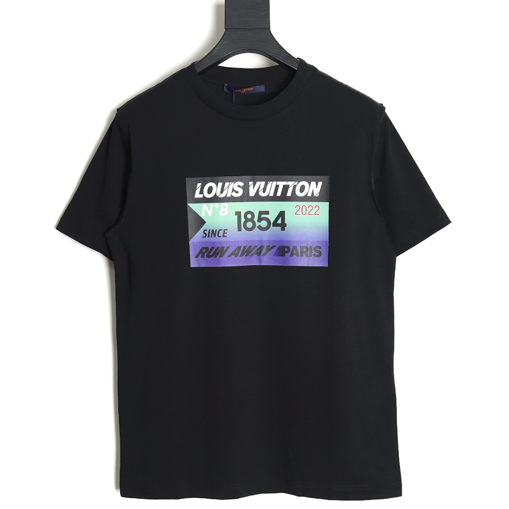 Louis Vuitton Letter LOGO Summer Couple Short Sleeve T-Shirt_TSK1