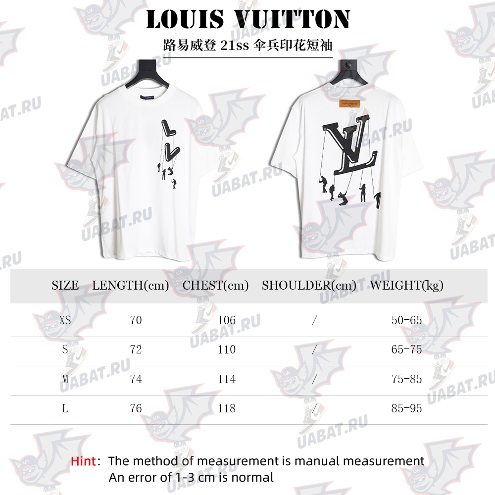 Louis Vuitton 21ss paratrooper print short sleeve