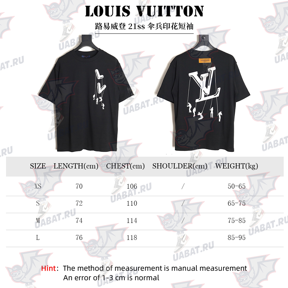 Louis Vuitton 21ss paratrooper print short sleeve_TSK1