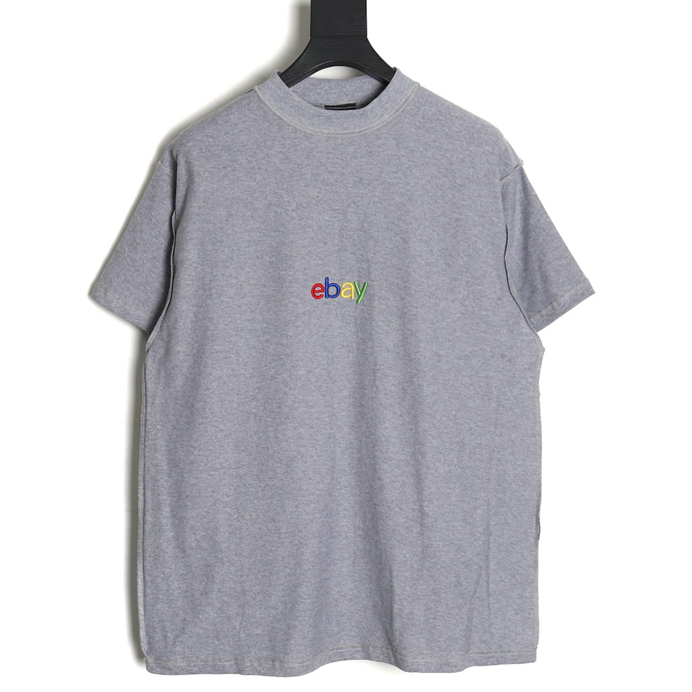 Balenciaga 24SS eBay embroidered short-sleeved T-shirt