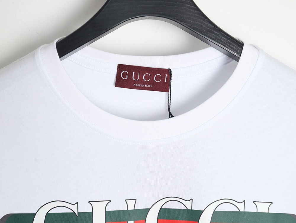 Gucci 24SS belt lettering short-sleeved T-shirt