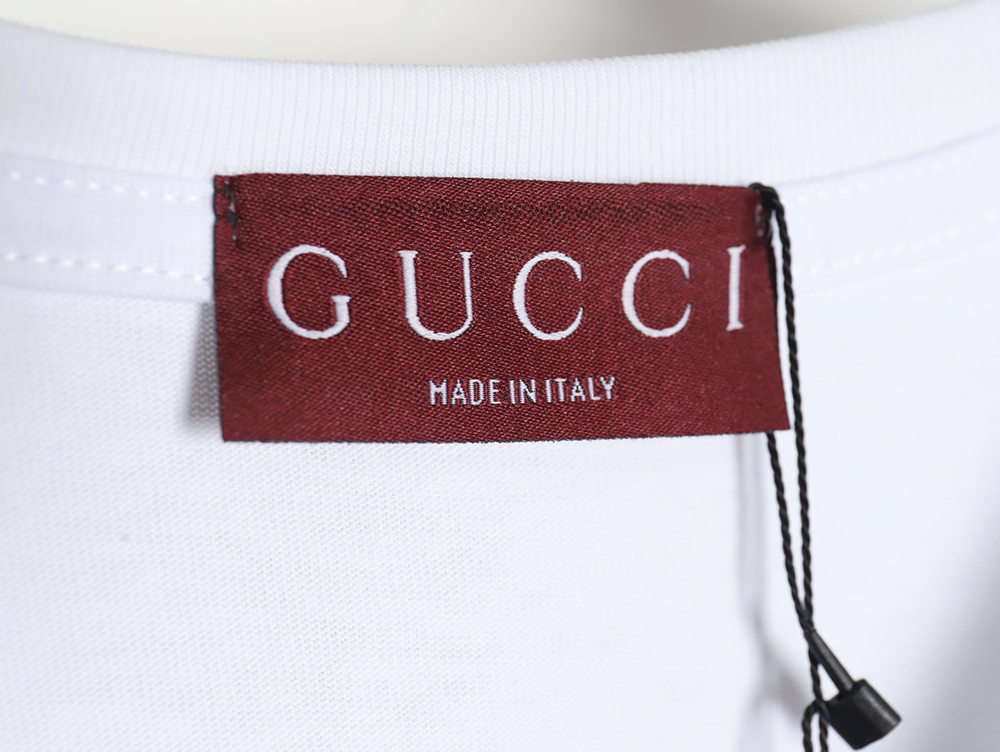 Gucci 24SS belt lettering short-sleeved T-shirt