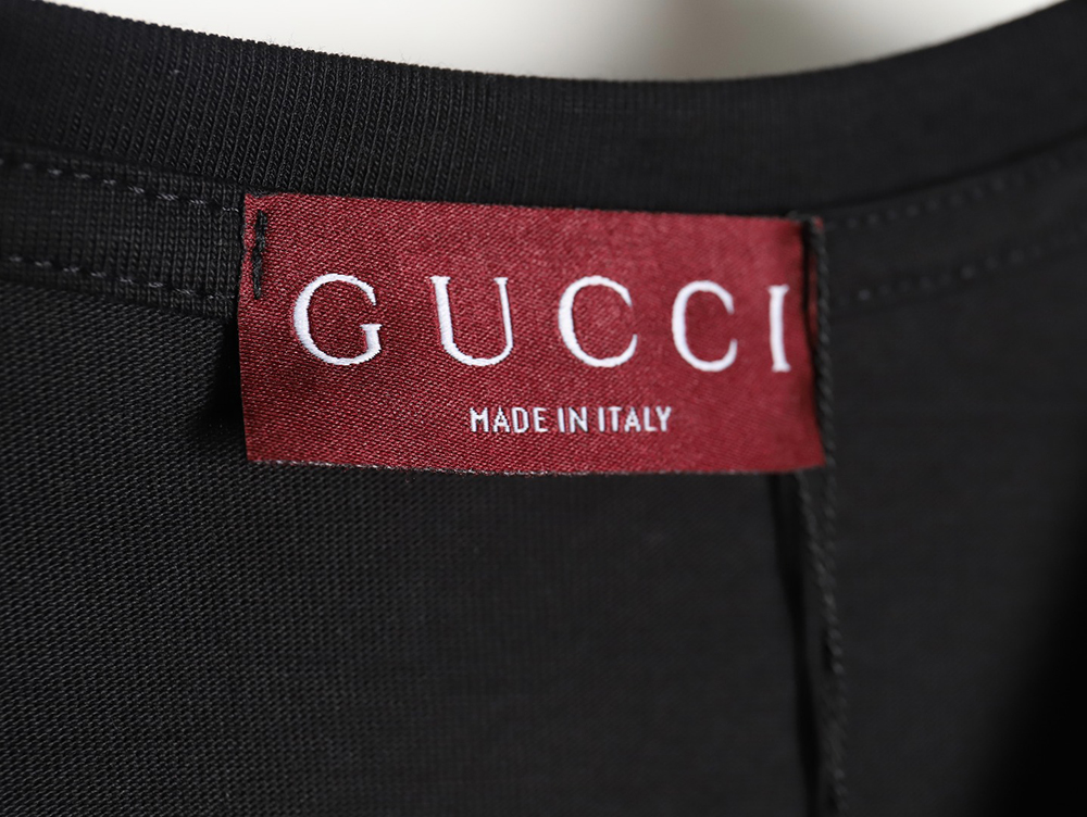 Gucci 24SS belt lettering short-sleeved T-shirt_TSK1