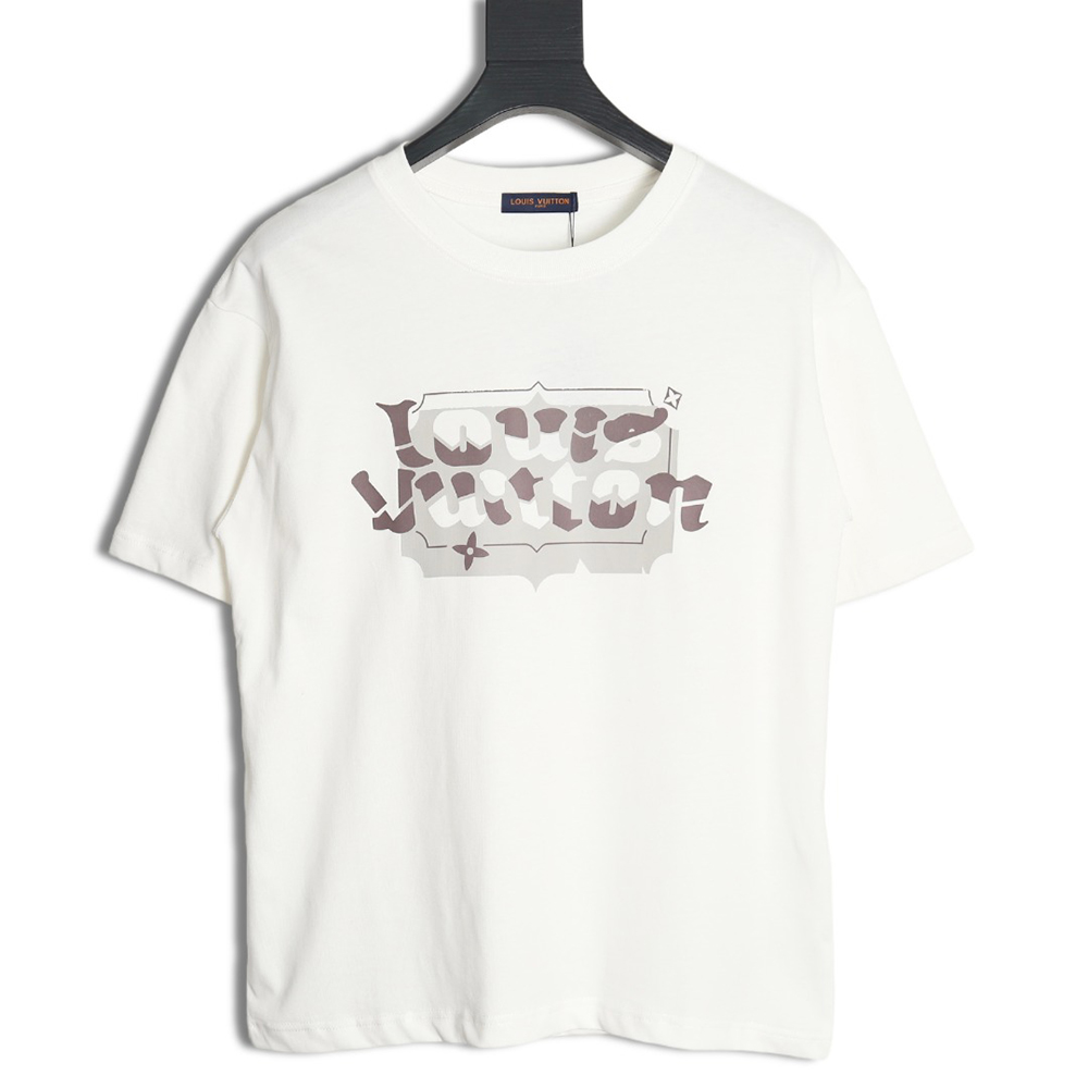 Louis Vuitton LV24SS block letter short-sleeved T-shirt