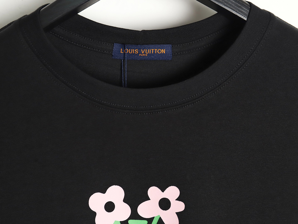 Louis Vuitton LV 24SS floral lettering short-sleeved T-shirt_TSK1
