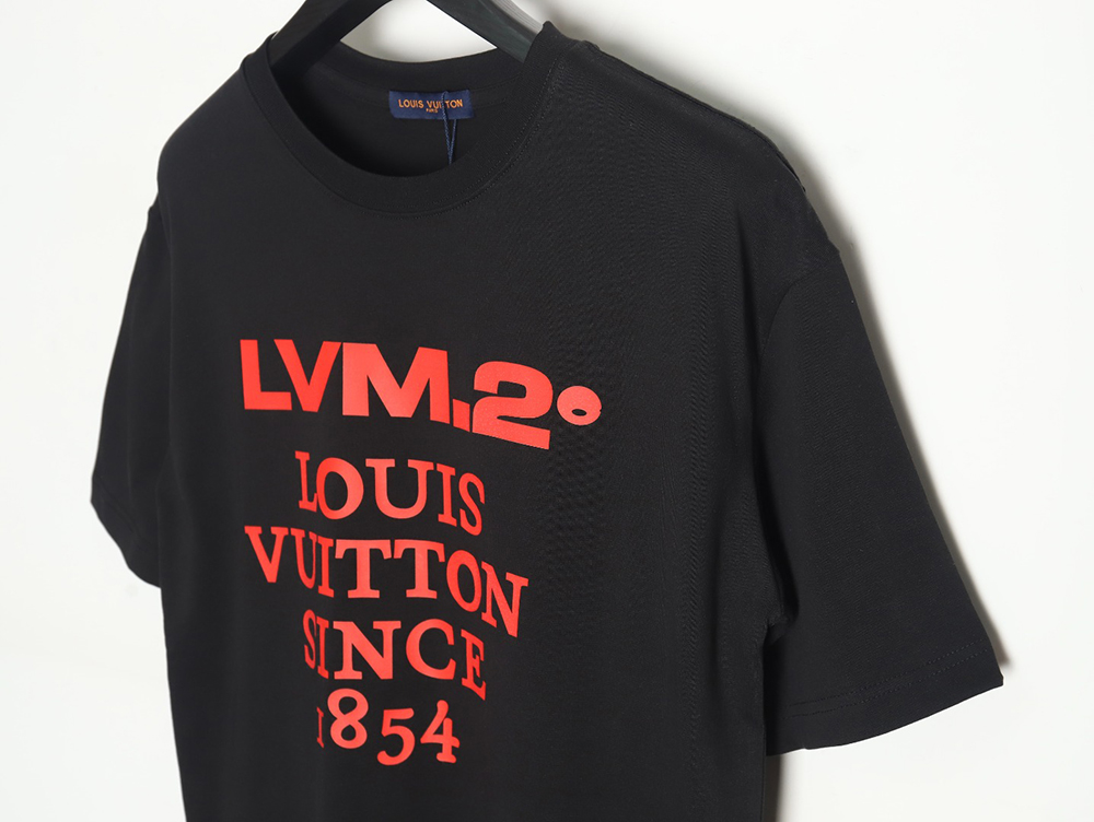 Louis Vuitton LV 24SS red letter short-sleeved T-shirt_TSK1
