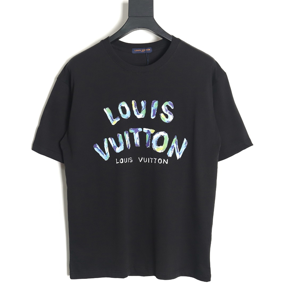 Louis Vuitton LV 24SS camouflage lettering short-sleeved T-shirt_TSK1