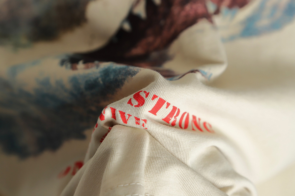 REPRESENT shark distressed washed short sleeves