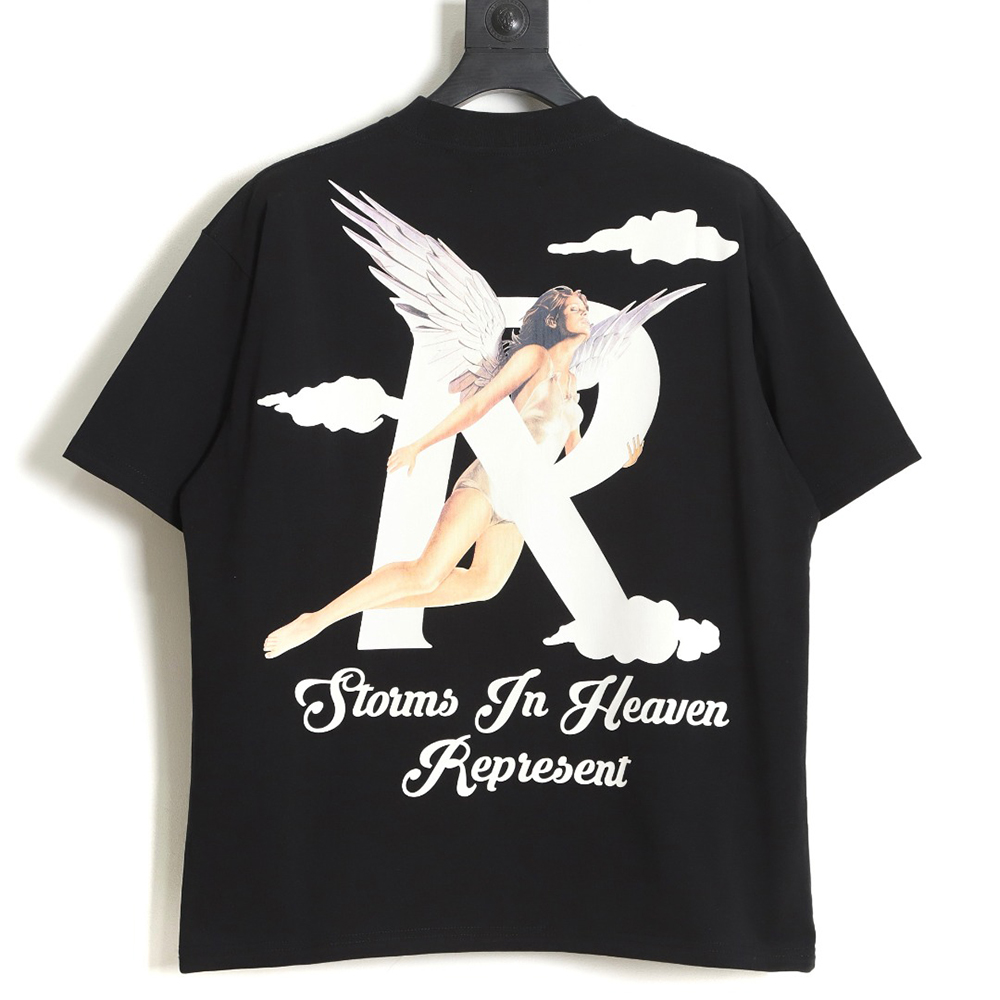 REPRESENT Angel Print Short Sleeve T-Shirt_TSK1