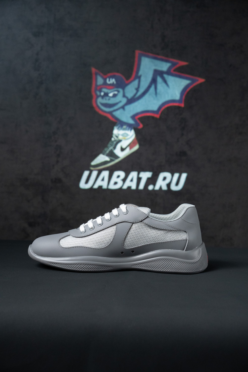 Prada America''s Cup Soft rubber and bike fabric sneakers
