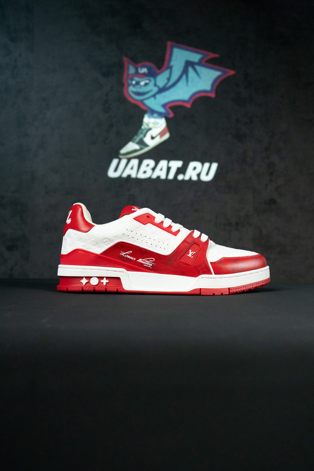 Louis Vuitton Trainer #54 Signature Red White
