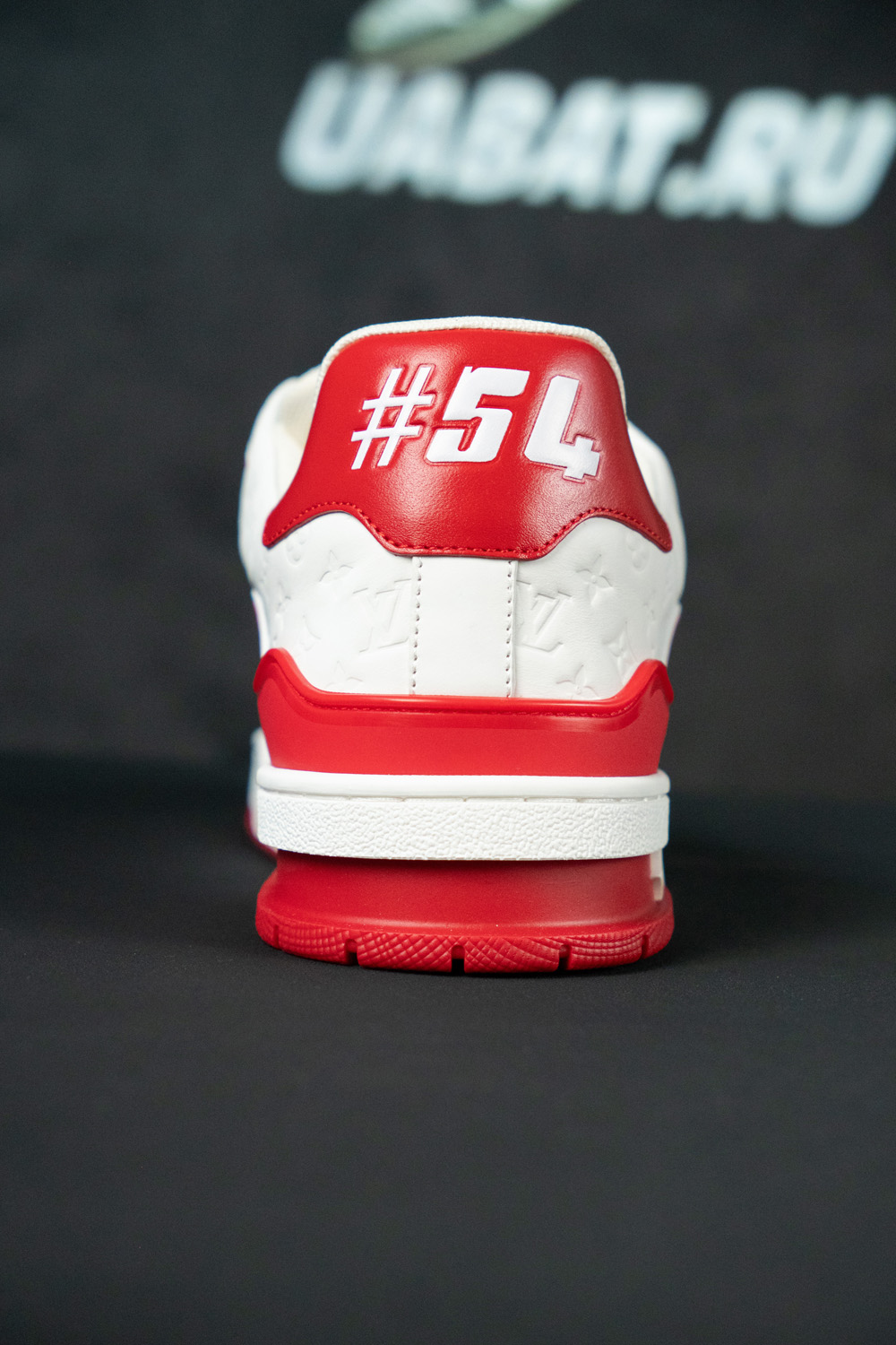 Louis Vuitton Trainer #54 Signature Red White
