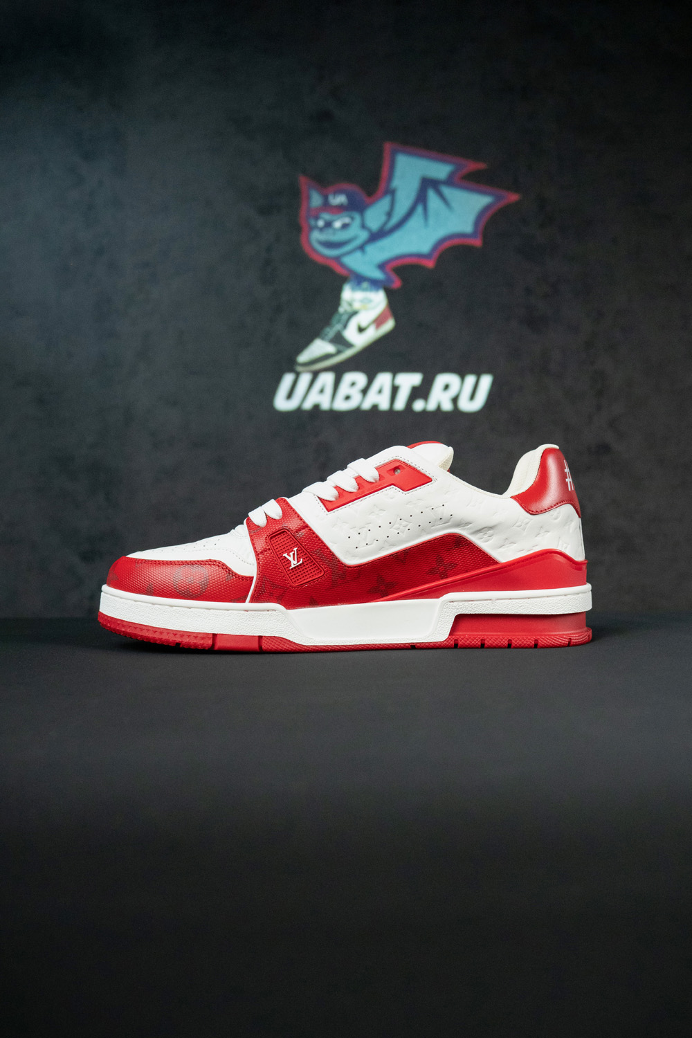 Louis Vuitton Trainer #54 Signature Red White