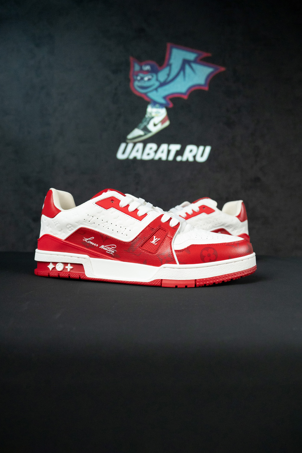 Louis Vuitton Trainer #54 Signature Red White