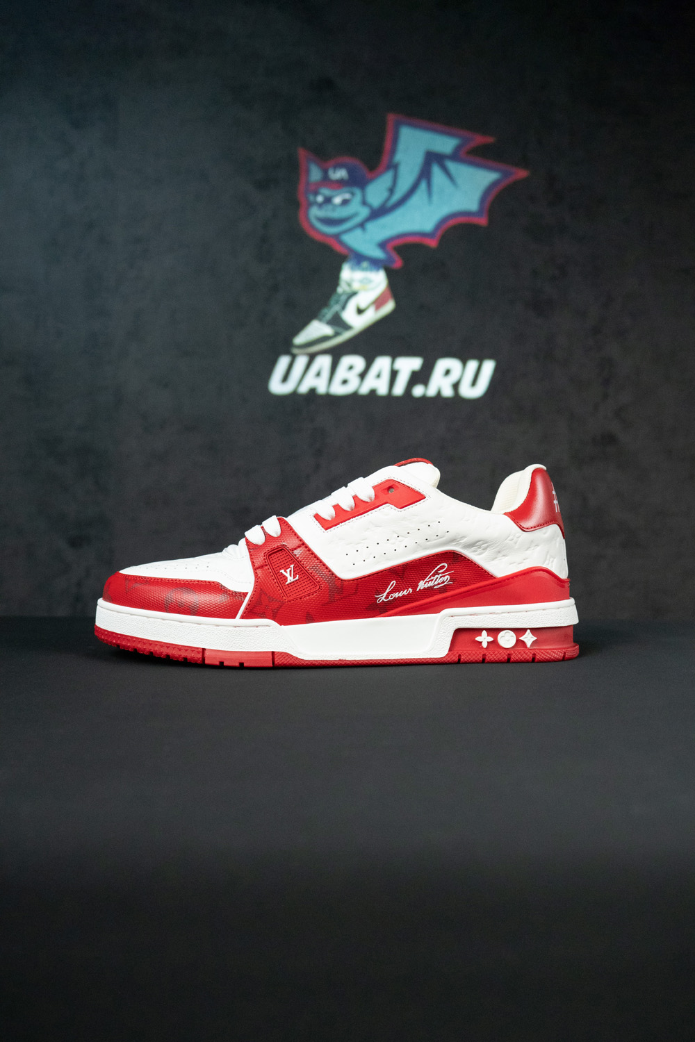 Louis Vuitton Trainer #54 Signature Red White