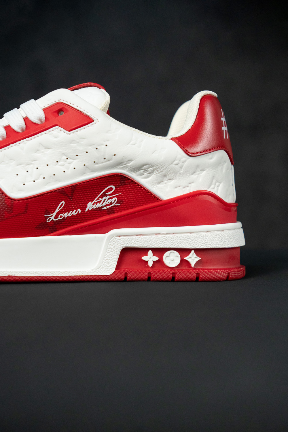 Louis Vuitton Trainer #54 Signature Red White