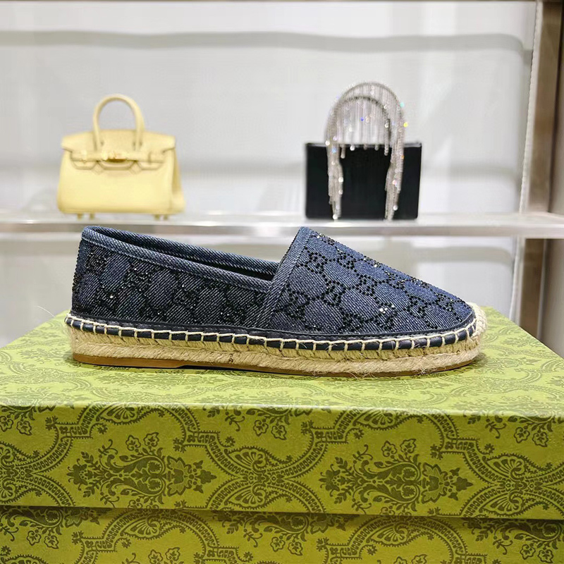 Gucci Women''s Espadrille With GG Crystals