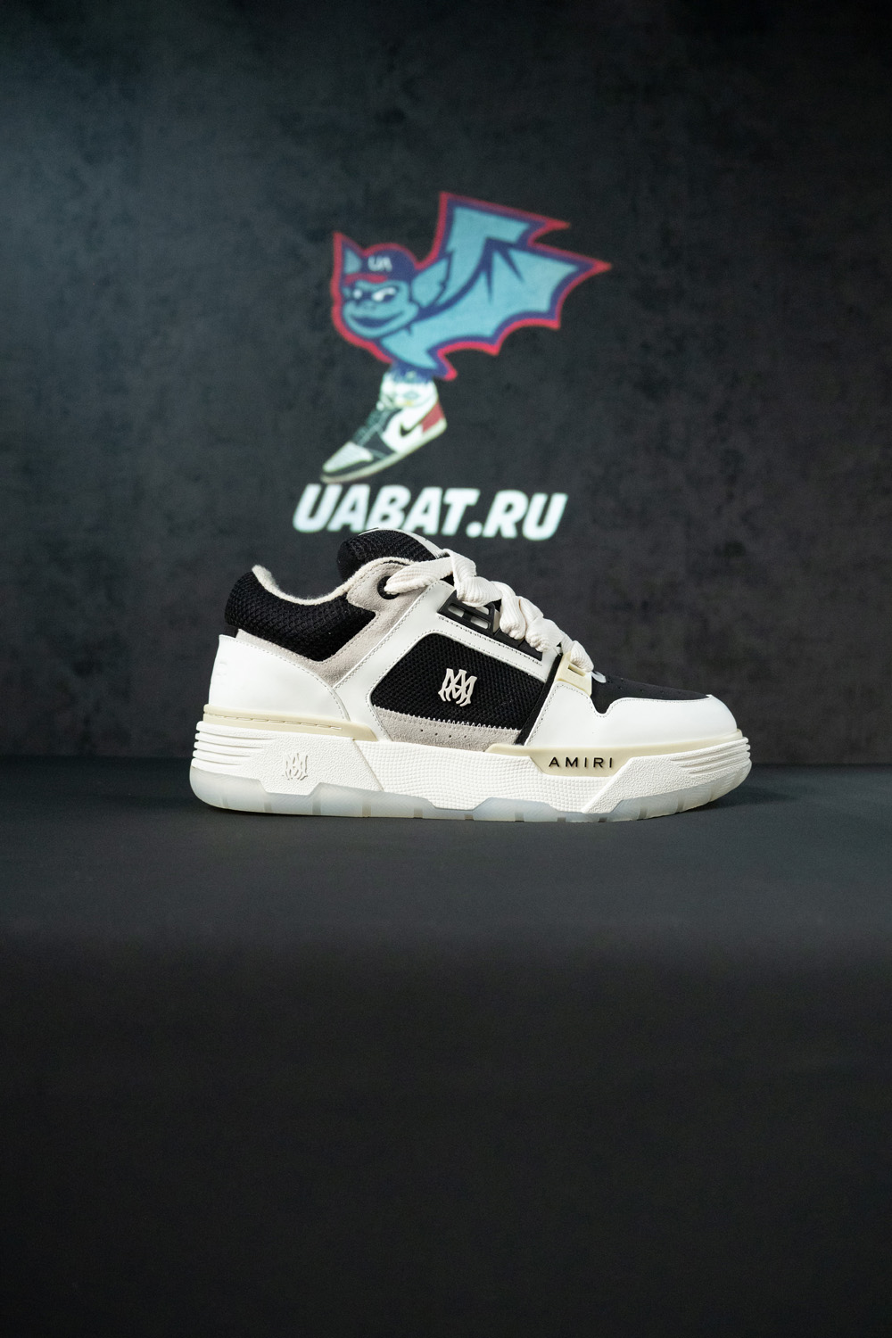 AMIRI White & Black MA-1 Sneakers