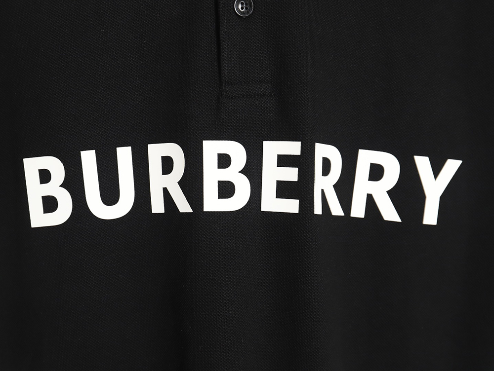 Burberry chest letter back horse silicone short-sleeved T-shirt_TSK1