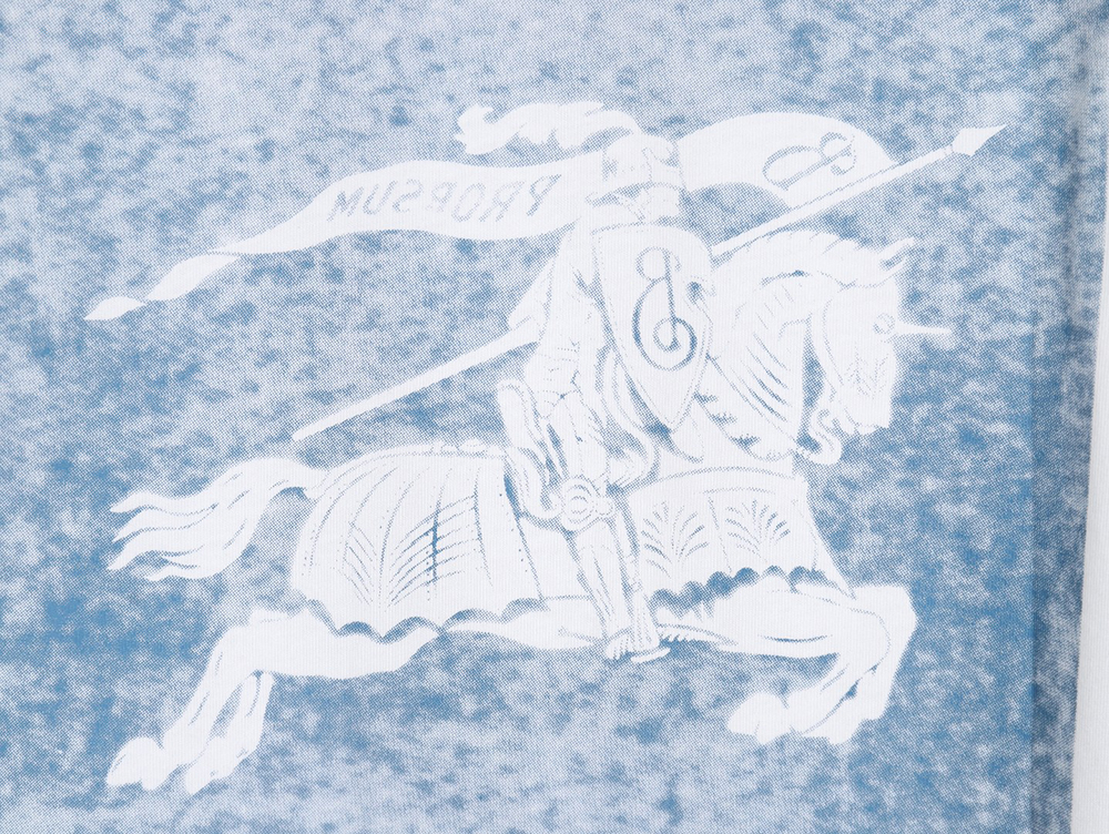 Burberry Horse Knight Digital Print Short Sleeve T-shirt