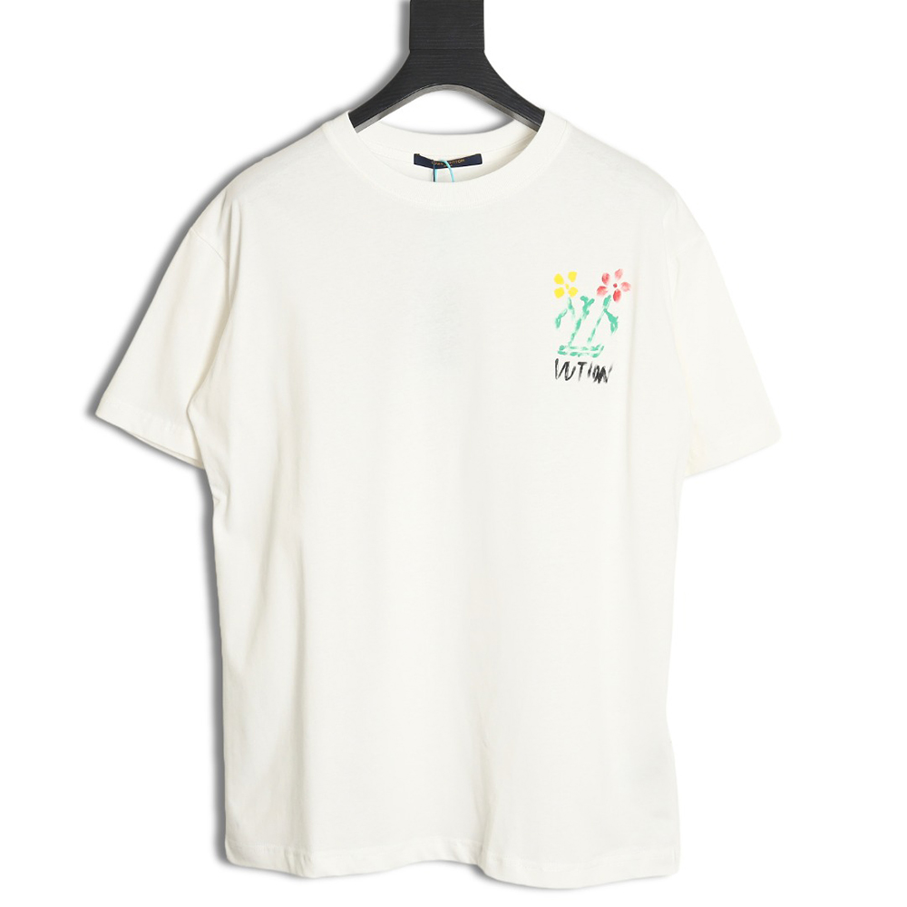 Louis Vuitton Graffiti Flower Series Short Sleeve T-shirt