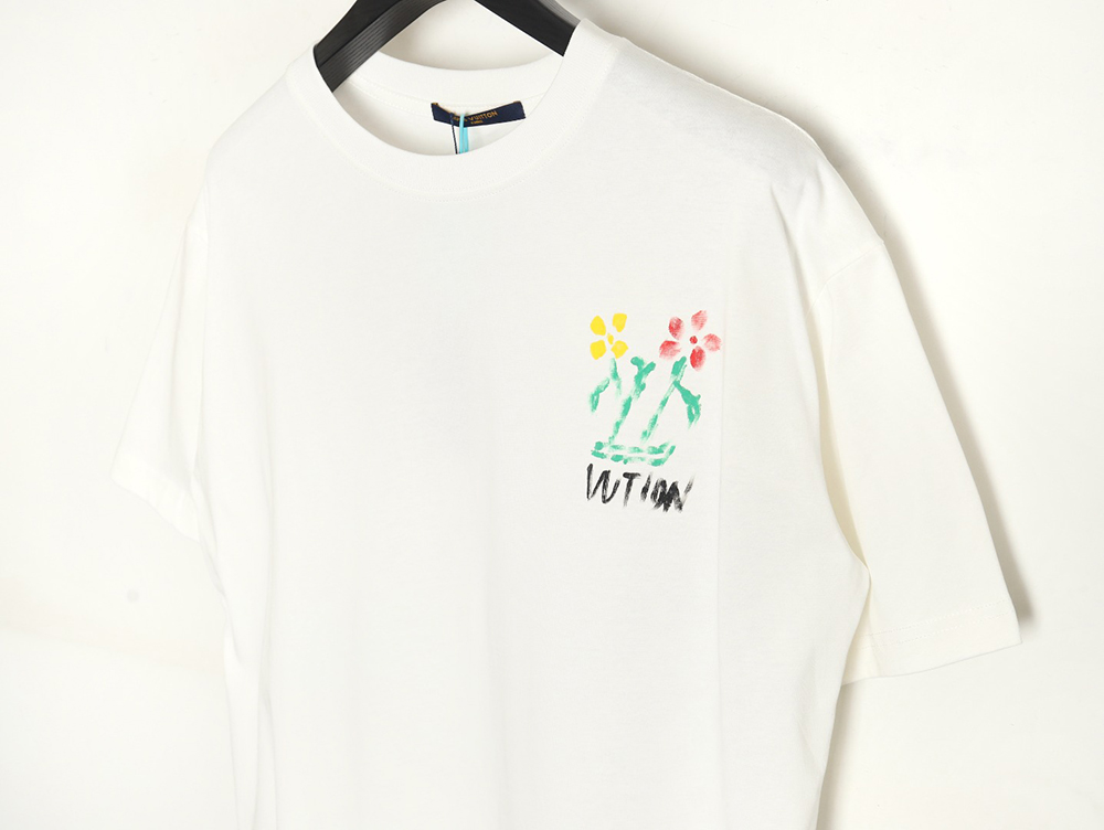 Louis Vuitton Graffiti Flower Series Short Sleeve T-shirt