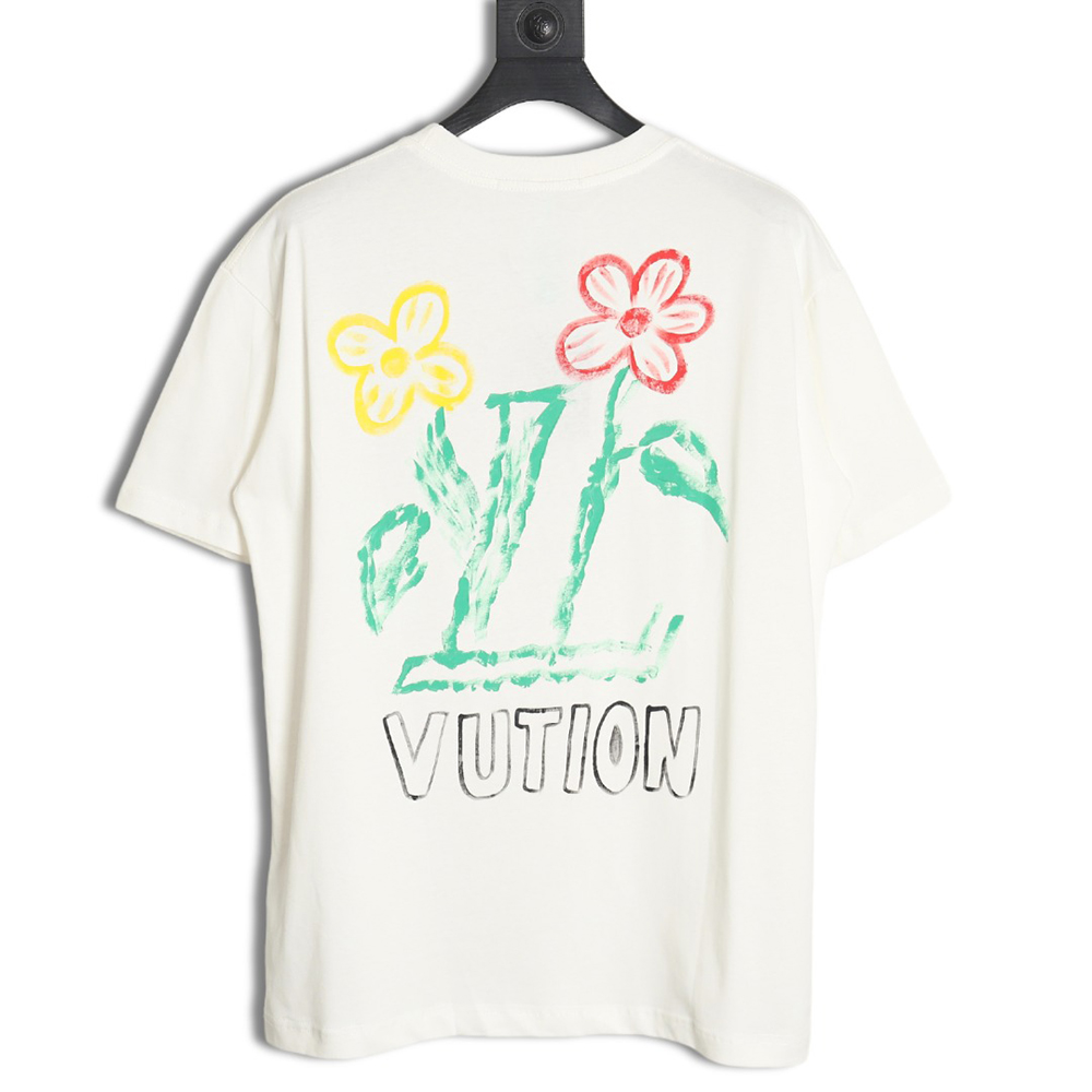 Louis Vuitton Graffiti Flower Series Short Sleeve T-shirt