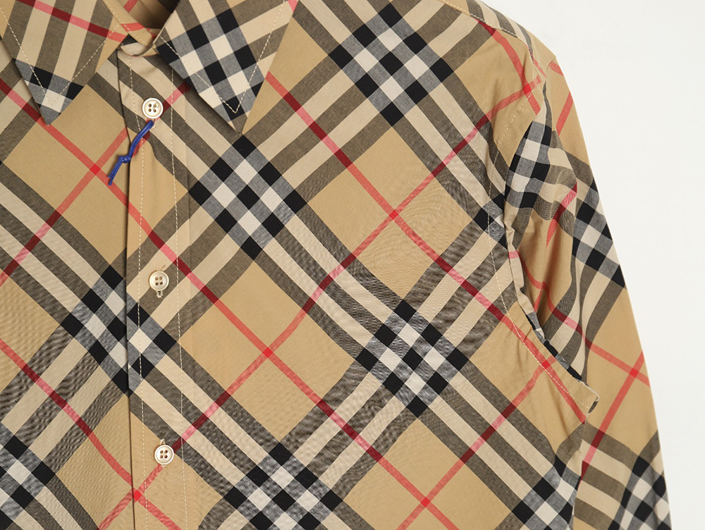 Burberry new checkered long-sleeved shirt