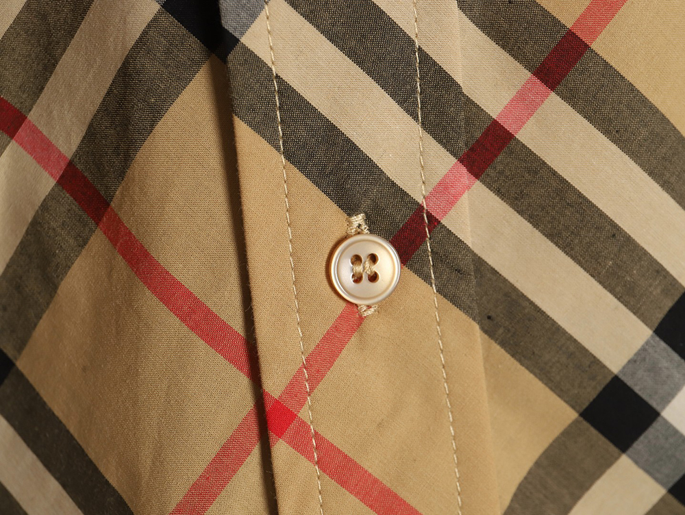 Burberry new checkered long-sleeved shirt