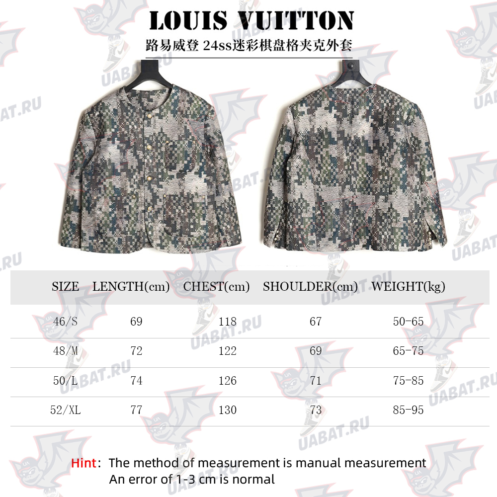Louis Vuitton 24ss camouflage checkerboard jacket