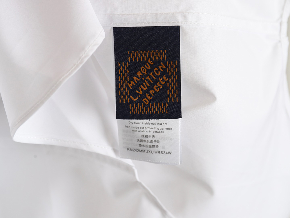 Louis Vuitton new overs embroidered long-sleeved shirt