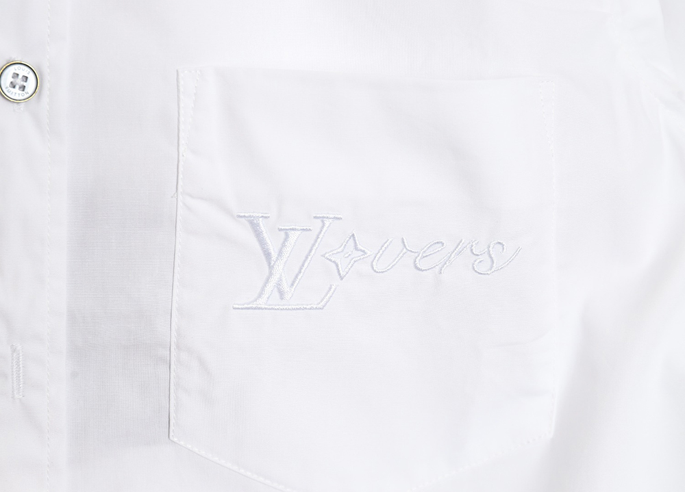 Louis Vuitton new overs embroidered long-sleeved shirt