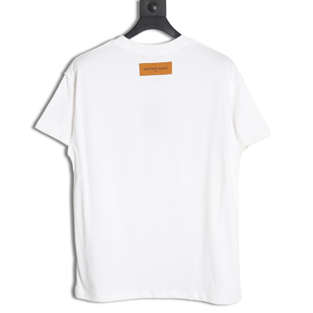 Louis Vuitton Watercolor Graffiti Short Sleeve T-Shirt