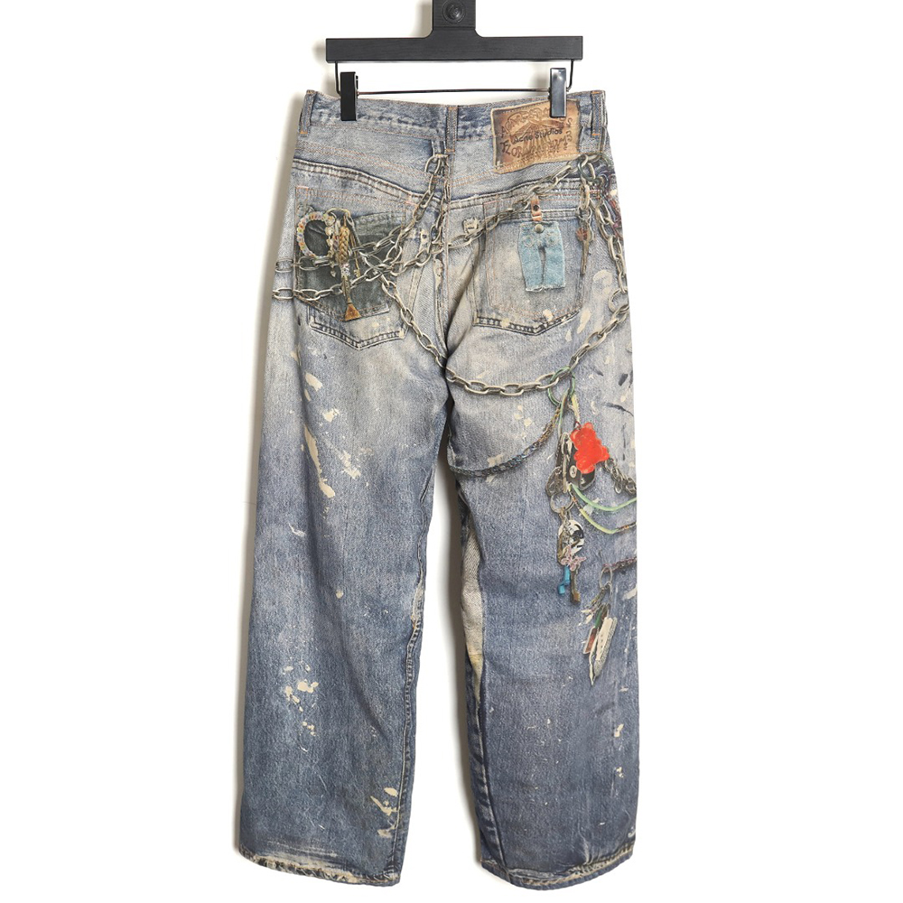 ACNE STUDIOS 24SS 3D printed jeans