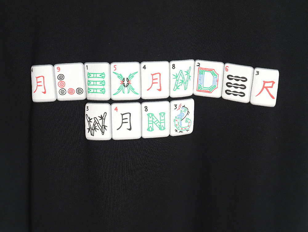 Alexander Wang Foam Mahjong Short Sleeve T-Shirt TSK2