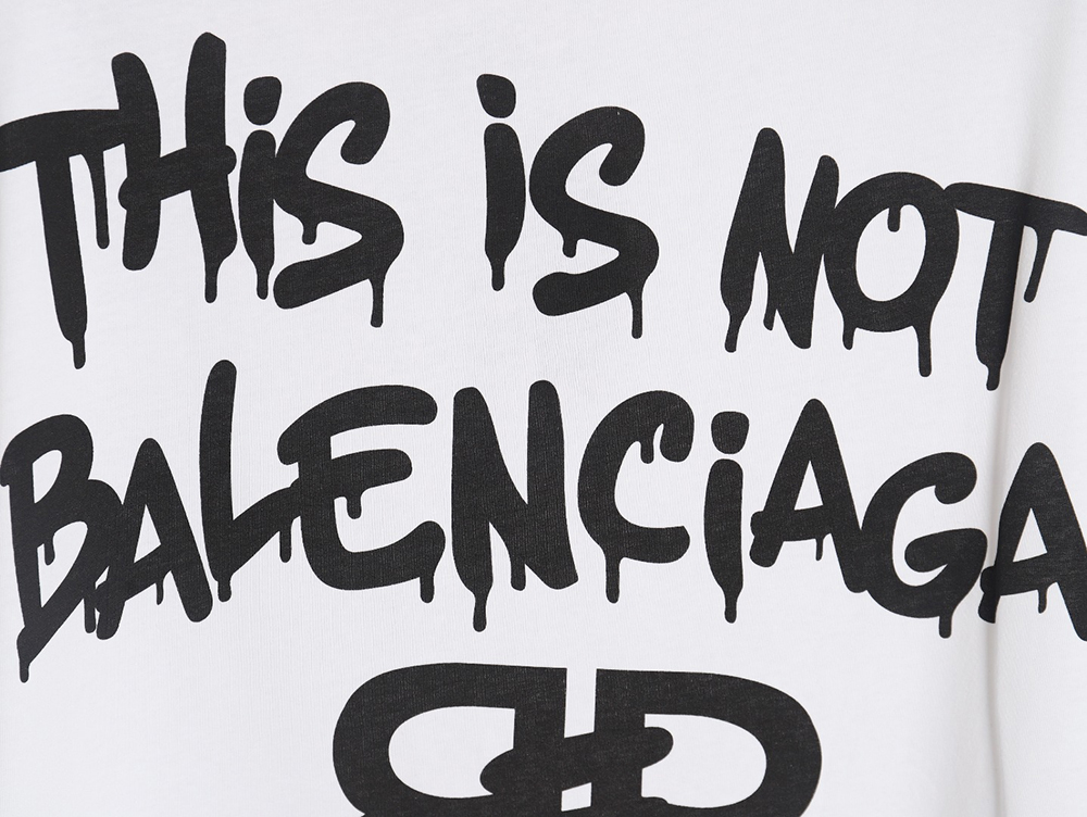 Balenciaga Chest Graffiti LOGO Short Sleeve T-Shirt TSK1